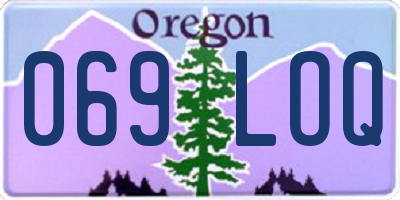 OR license plate 069LOQ