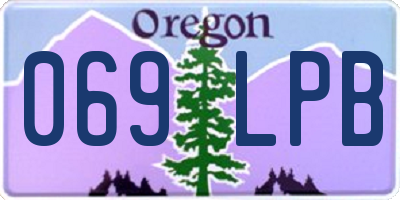 OR license plate 069LPB