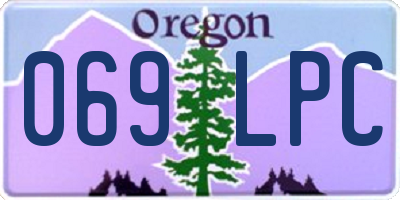 OR license plate 069LPC