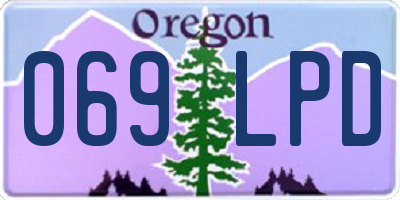 OR license plate 069LPD