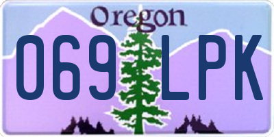 OR license plate 069LPK
