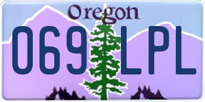 OR license plate 069LPL