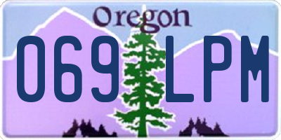 OR license plate 069LPM