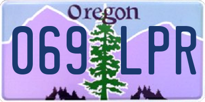 OR license plate 069LPR