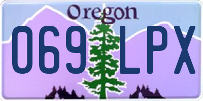 OR license plate 069LPX