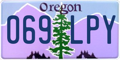OR license plate 069LPY