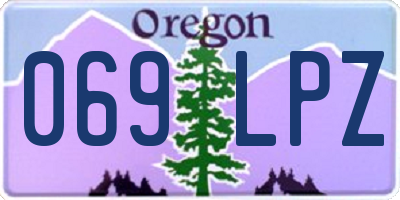 OR license plate 069LPZ