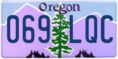 OR license plate 069LQC