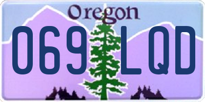 OR license plate 069LQD