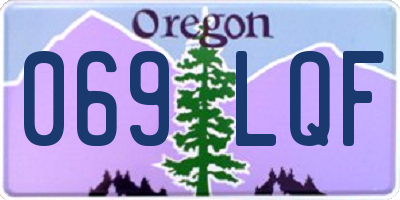 OR license plate 069LQF