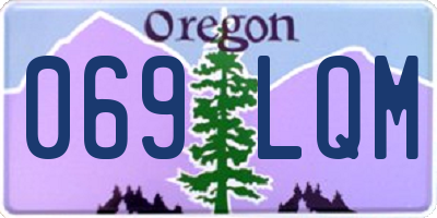 OR license plate 069LQM