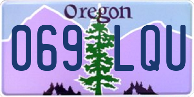 OR license plate 069LQU