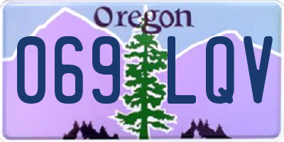OR license plate 069LQV