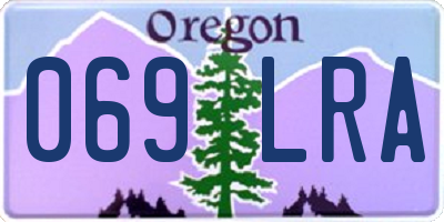 OR license plate 069LRA