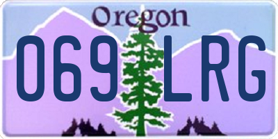 OR license plate 069LRG