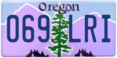 OR license plate 069LRI