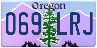 OR license plate 069LRJ