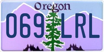 OR license plate 069LRL