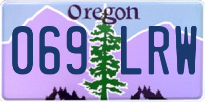 OR license plate 069LRW