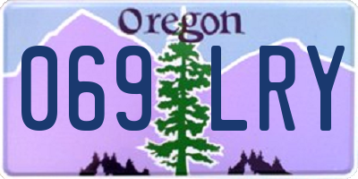 OR license plate 069LRY
