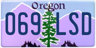 OR license plate 069LSD
