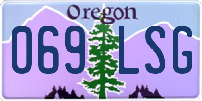 OR license plate 069LSG