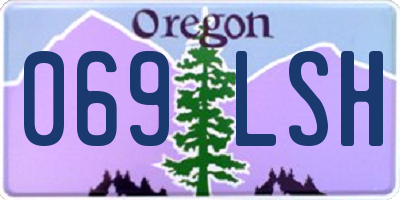 OR license plate 069LSH