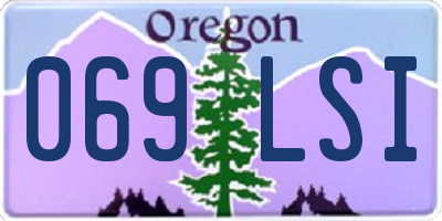 OR license plate 069LSI