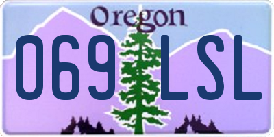 OR license plate 069LSL