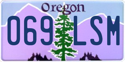 OR license plate 069LSM