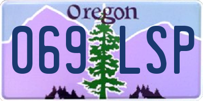 OR license plate 069LSP