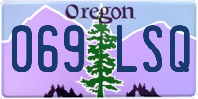 OR license plate 069LSQ