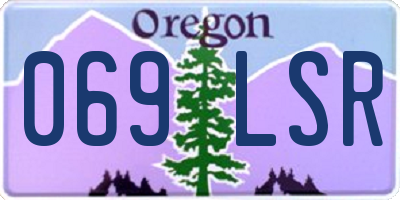 OR license plate 069LSR