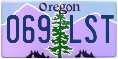 OR license plate 069LST