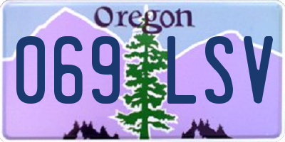 OR license plate 069LSV