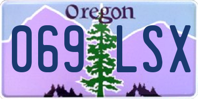 OR license plate 069LSX