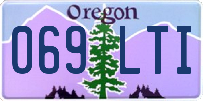 OR license plate 069LTI