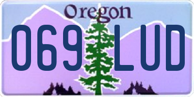 OR license plate 069LUD