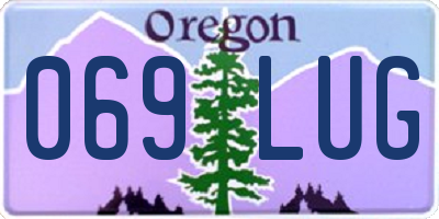 OR license plate 069LUG