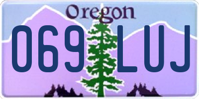 OR license plate 069LUJ