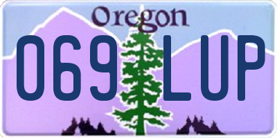 OR license plate 069LUP
