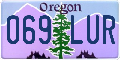OR license plate 069LUR