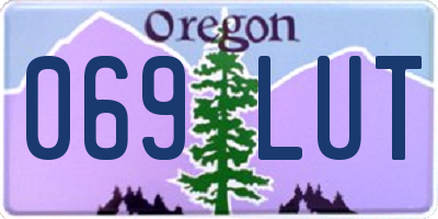 OR license plate 069LUT