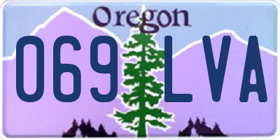 OR license plate 069LVA