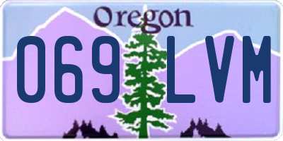 OR license plate 069LVM