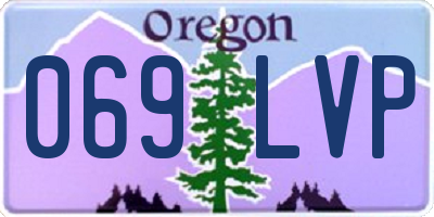OR license plate 069LVP