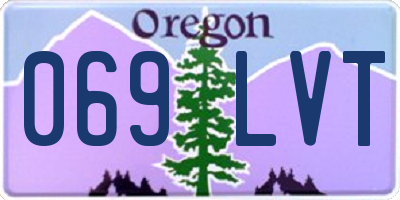OR license plate 069LVT