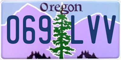 OR license plate 069LVV