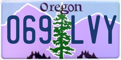 OR license plate 069LVY