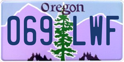 OR license plate 069LWF